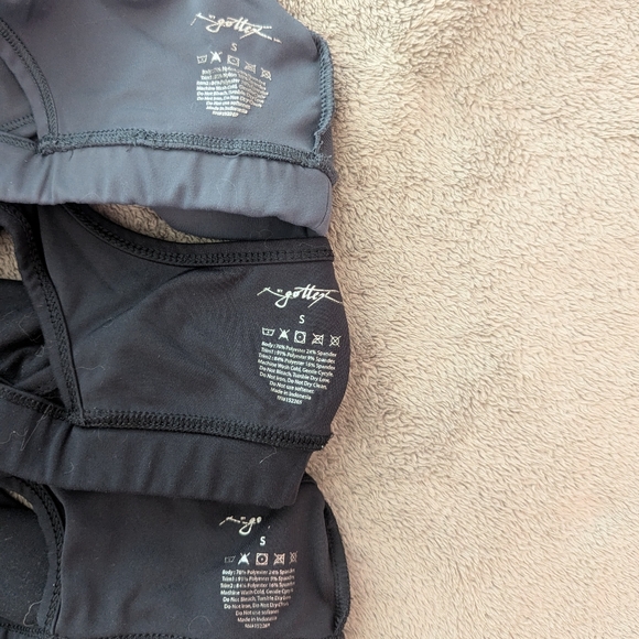 Set of 3 Sports Bras, Size Small, Black and Grey - Picture 4 of 4
